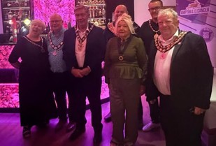Civic attendance at Ampthill Curry Evening Sept 26 